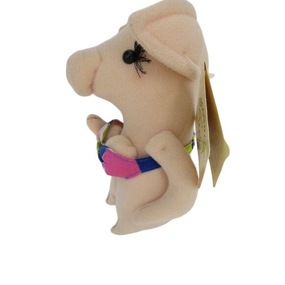 Vintage RUSS Personality Piggs Rhonda Pig Betty Kane 1984 Stuff Animal with Tags - Picture 2 of 6